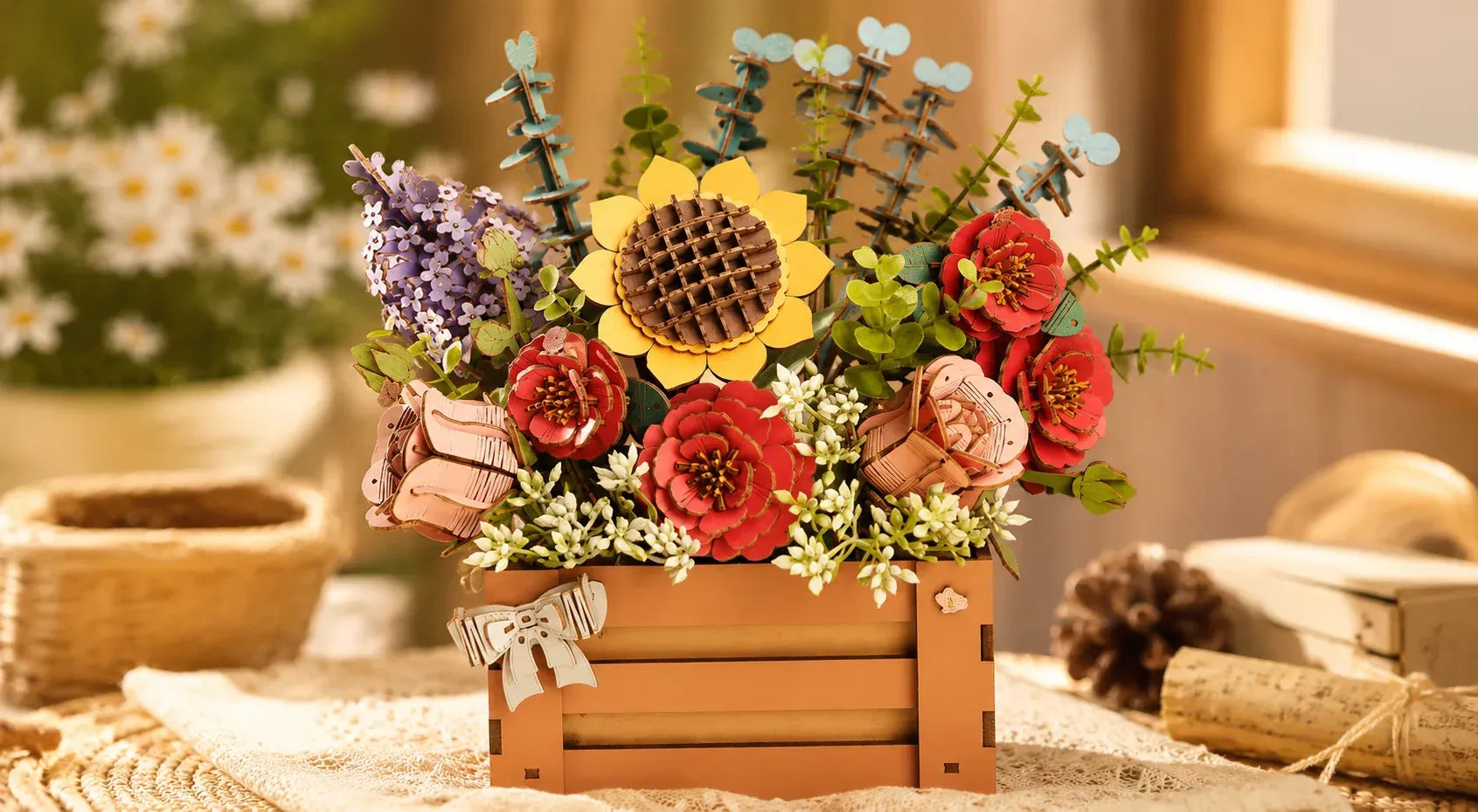 3D Flower Puzzles