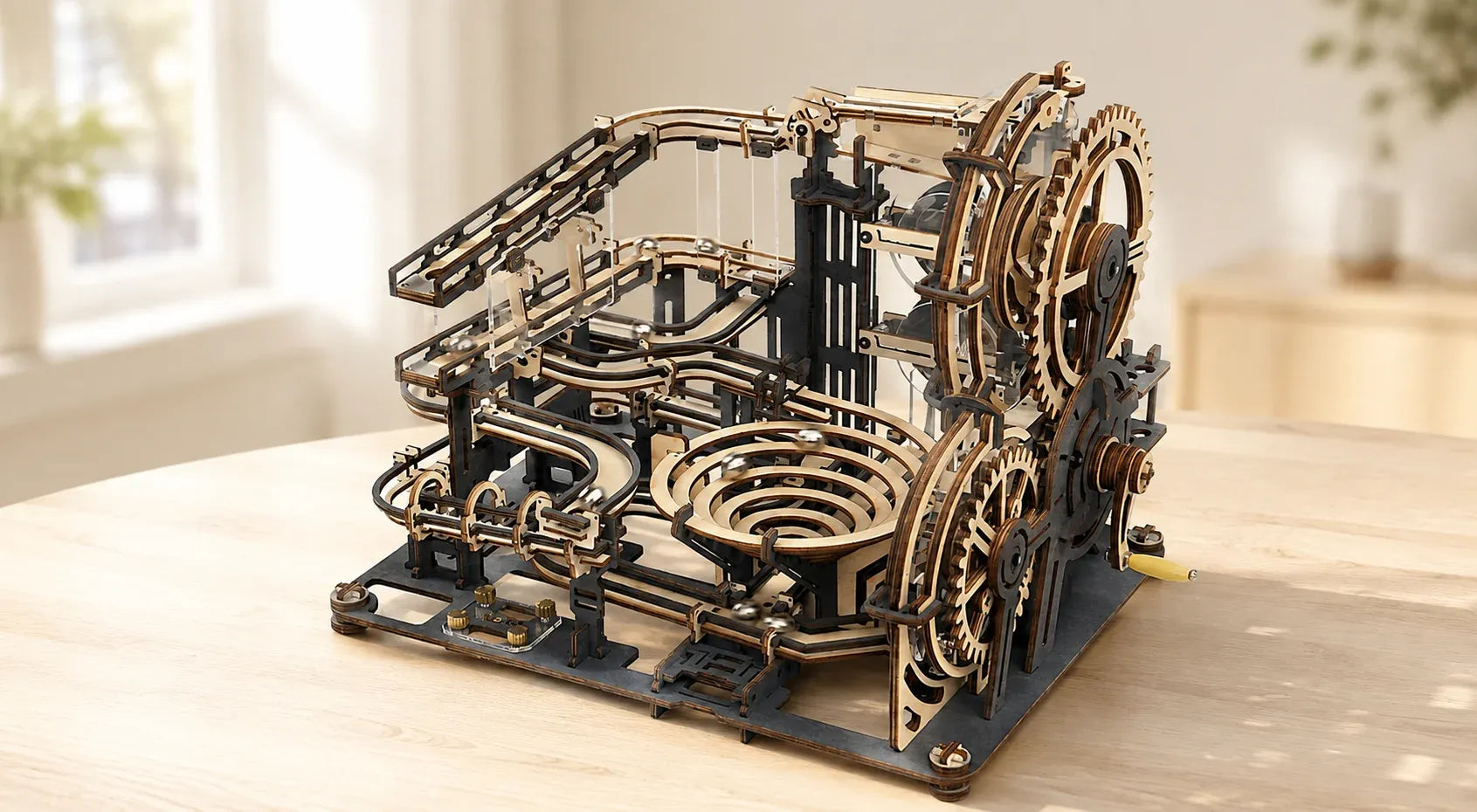 Wooden Marble Runs