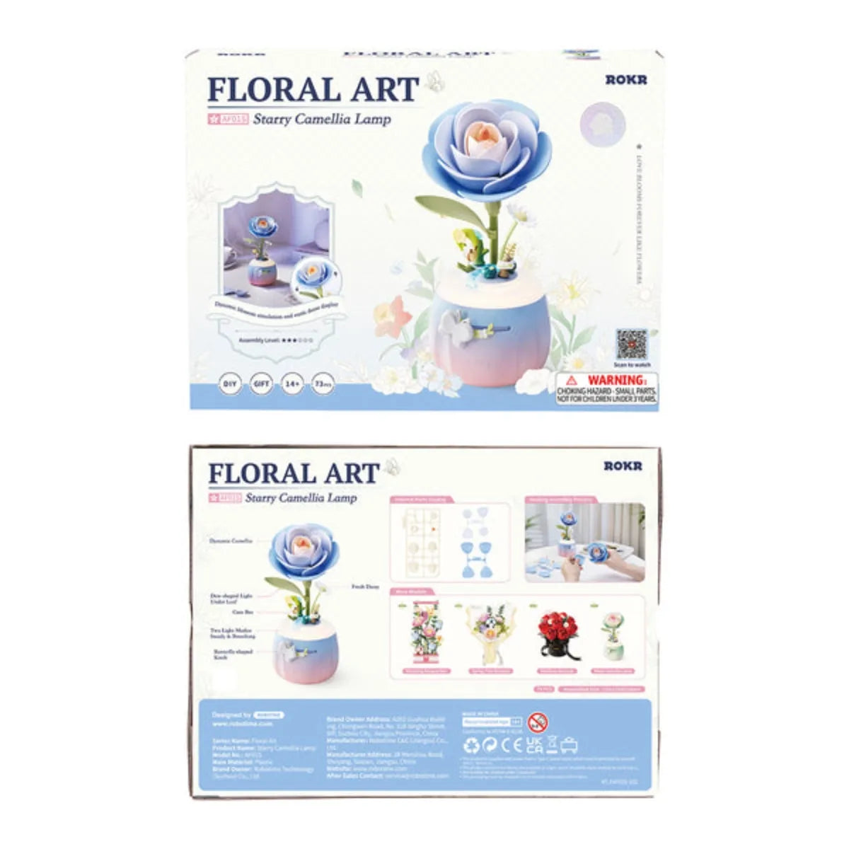 Starry Camellia DIY 3D Flower Night Light