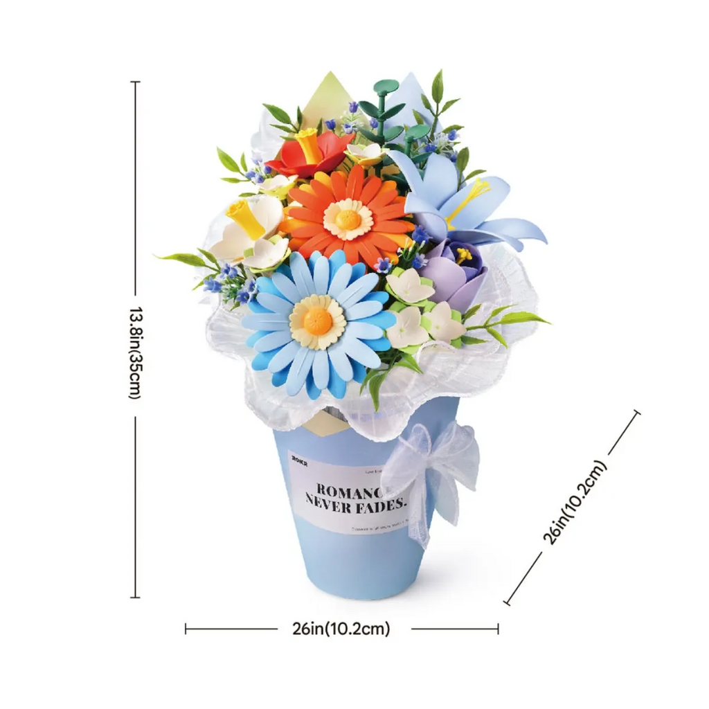 Twilight Sky DIY 3D Flower Bouquet Puzzle
