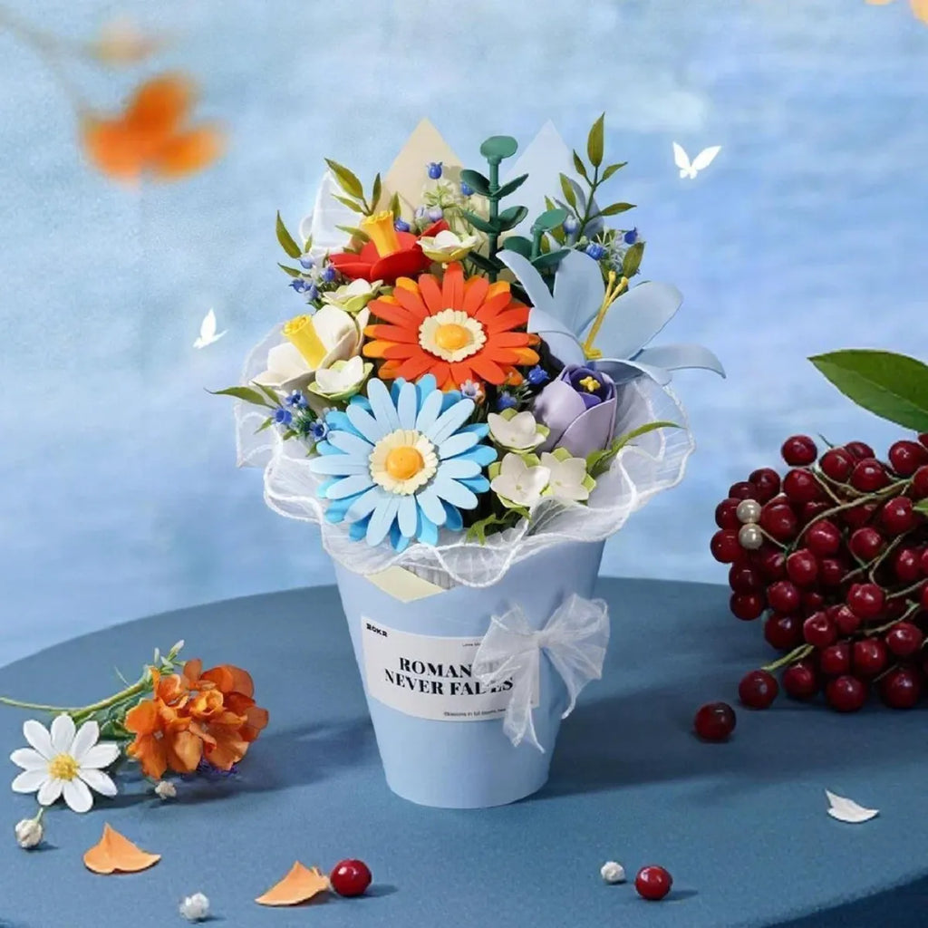 Twilight Sky DIY 3D Flower Bouquet Puzzle