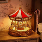 Classic Carousel 3D Wooden Puzzle Music Box