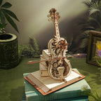 Magic Cello Mechanical Music Box 3D Wooden Puzzle