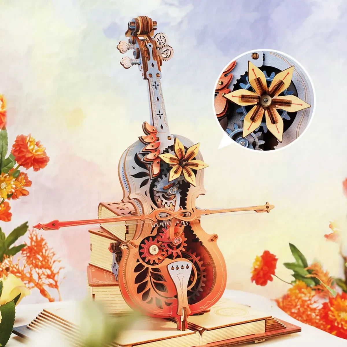 Symphony of Gorgeous Dreams Mechanical Music Box 3D Wooden Puzzle