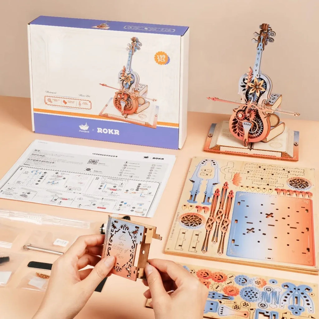 Symphony of Gorgeous Dreams Mechanical Music Box 3D Wooden Puzzle