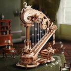 Magic Harp Mechanical Music Box 3D Wooden Puzzle