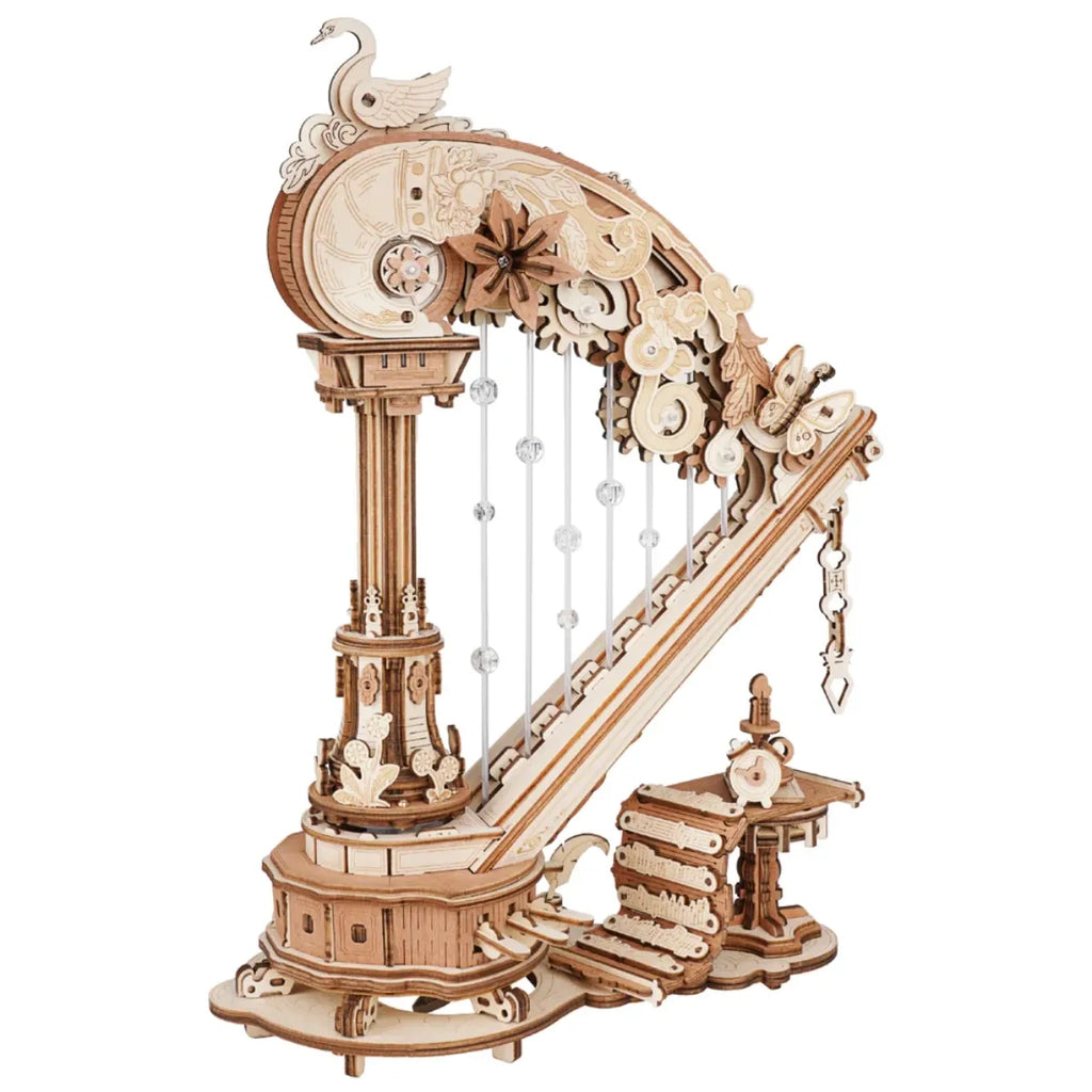 Magic Harp Mechanical Music Box 3D Wooden Puzzle