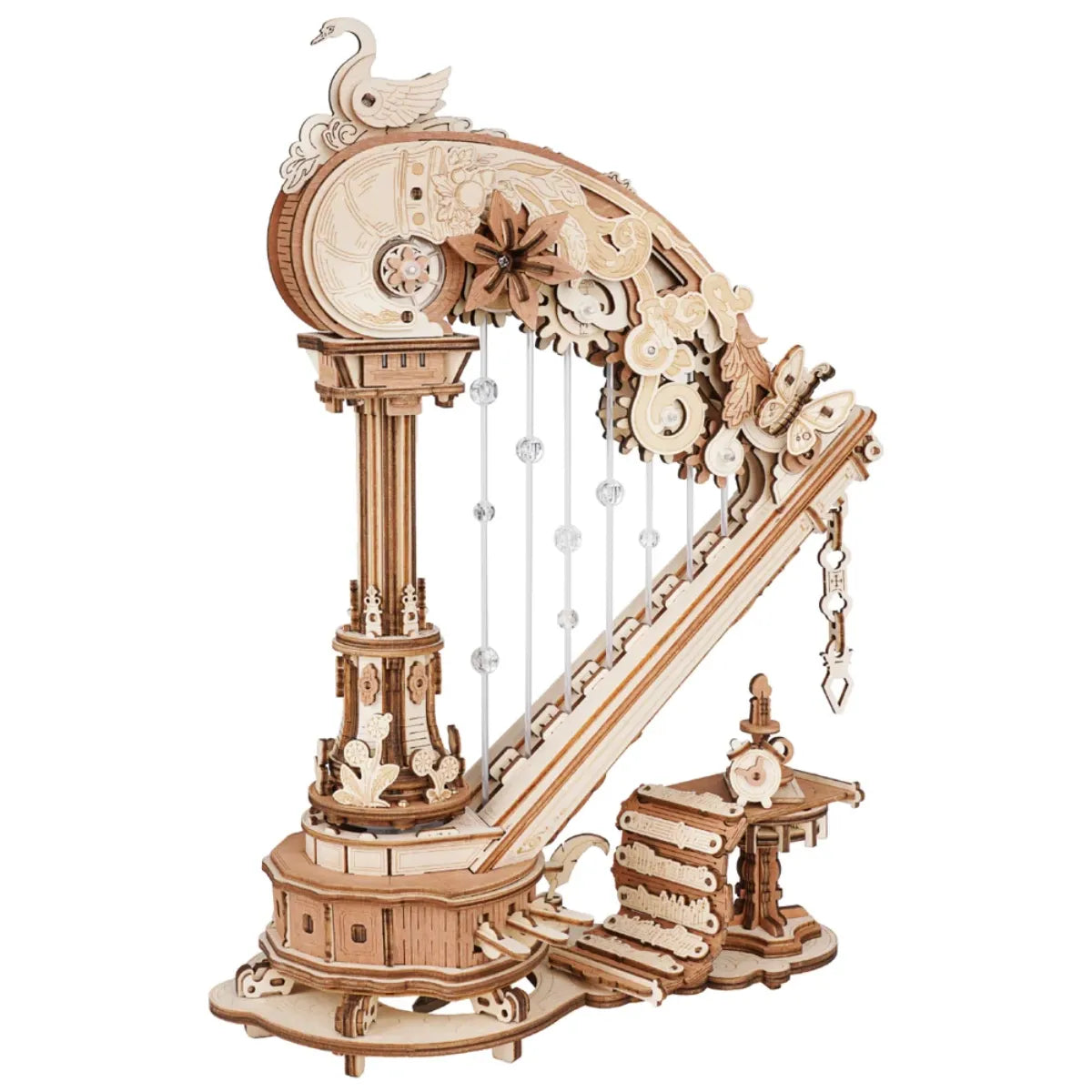 Magic Harp Mechanical Music Box 3D Wooden Puzzle
