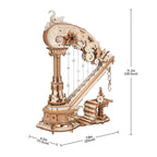 Magic Harp Mechanical Music Box 3D Wooden Puzzle