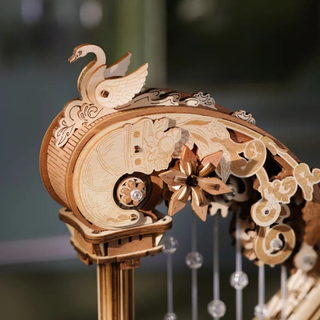 Magic Harp Mechanical Music Box 3D Wooden Puzzle