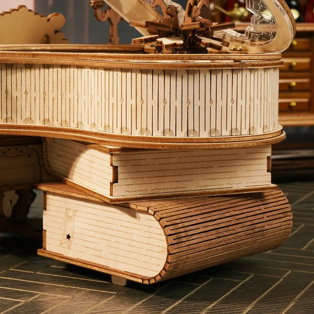 Magic Piano Mechanical Music Box 3D Wooden Puzzle