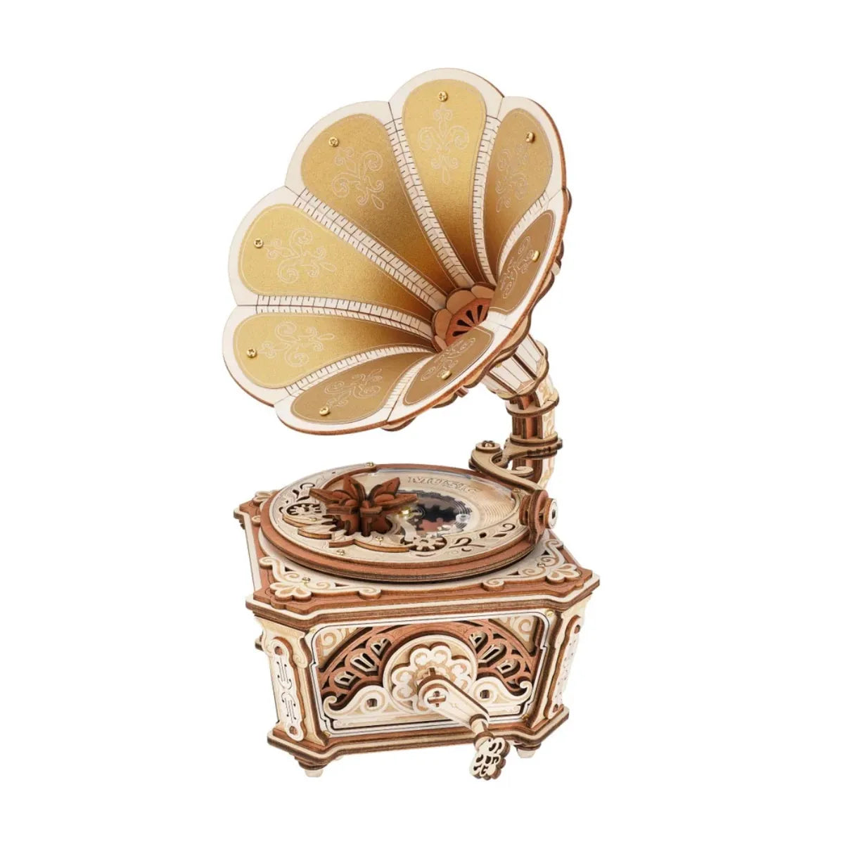 Diva Gramophone Mechanical Music Box 3D Wooden Puzzle