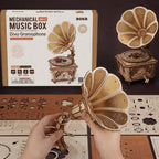 Diva Gramophone Mechanical Music Box 3D Wooden Puzzle