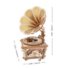 Diva Gramophone Mechanical Music Box 3D Wooden Puzzle
