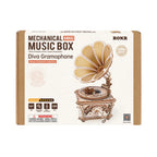 Diva Gramophone Mechanical Music Box 3D Wooden Puzzle