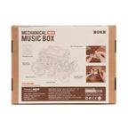 Stagecoach Mechanical Music Box 3D Wooden Puzzle