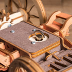Stagecoach Mechanical Music Box 3D Wooden Puzzle