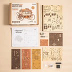 Stagecoach Mechanical Music Box 3D Wooden Puzzle