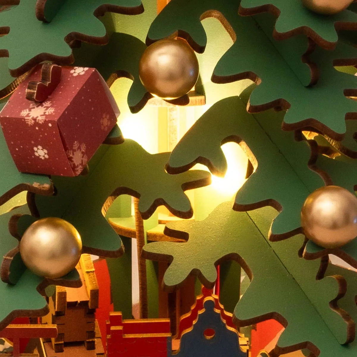 Christmas Melody Tree 3D Wooden Puzzle Music Box