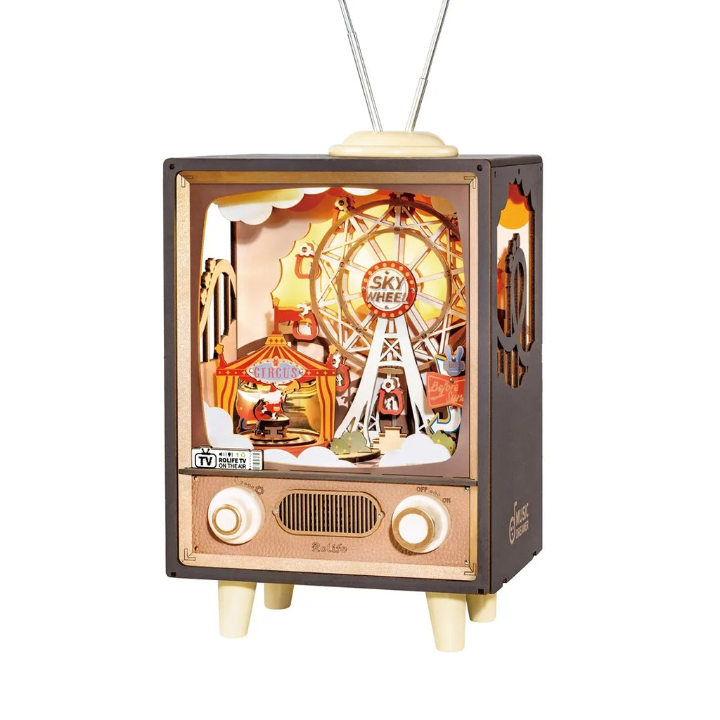 Sunset Carnival 3D Wooden Puzzle Music Box