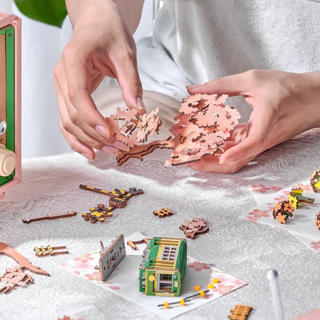 Sakura Dreamy Tour 3D Wooden Puzzle Music Box