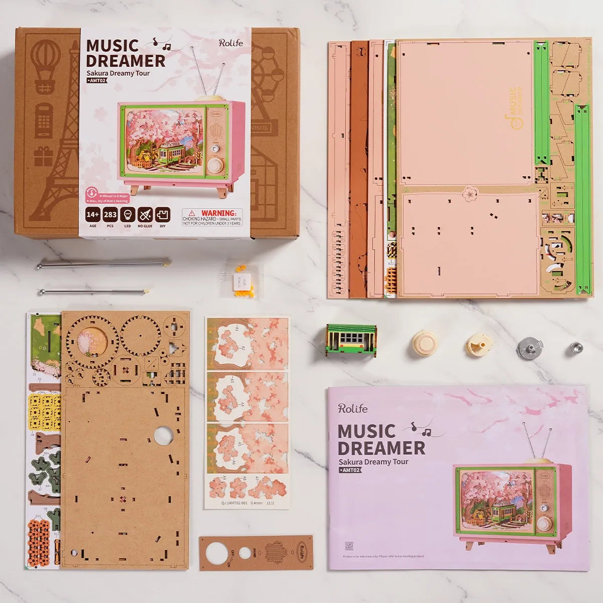 Sakura Dreamy Tour 3D Wooden Puzzle Music Box