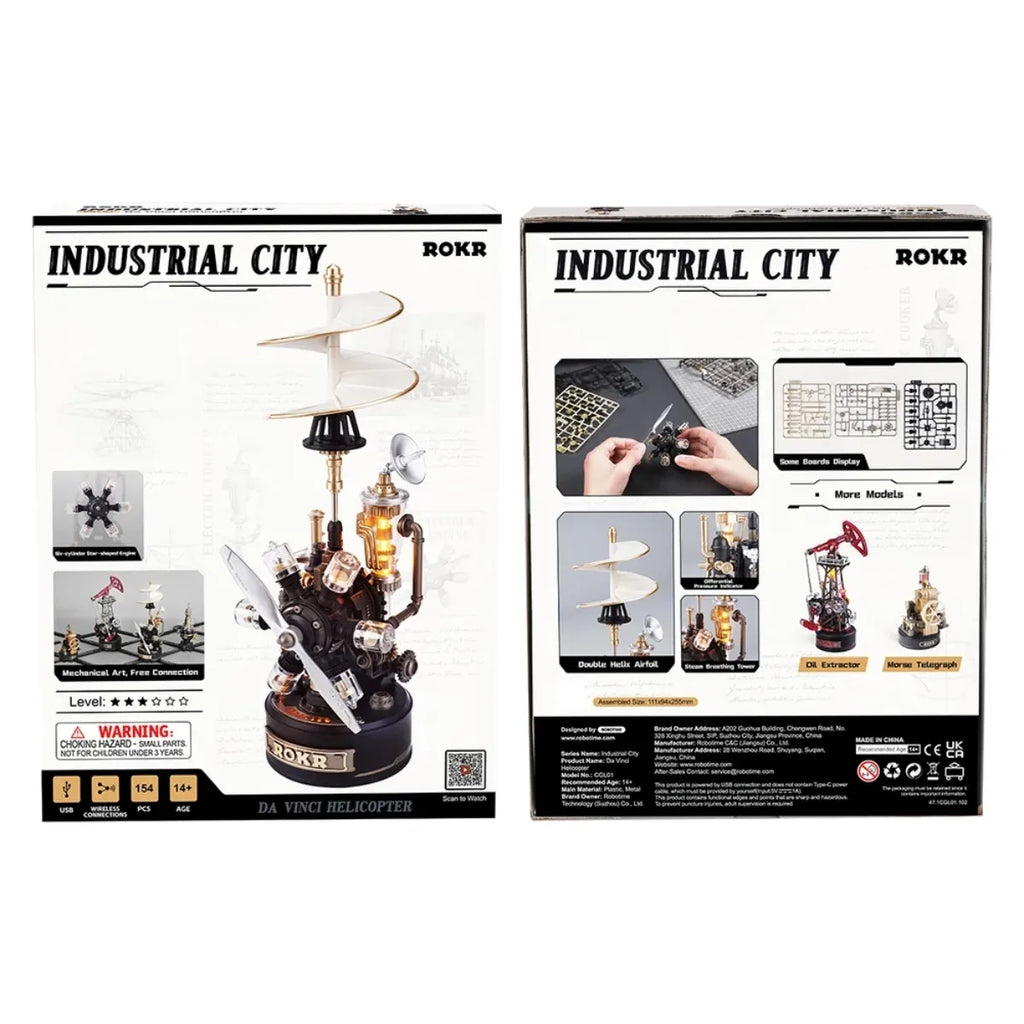 Leonardo da Vinci's Helicopter Mechanical 3D Puzzle