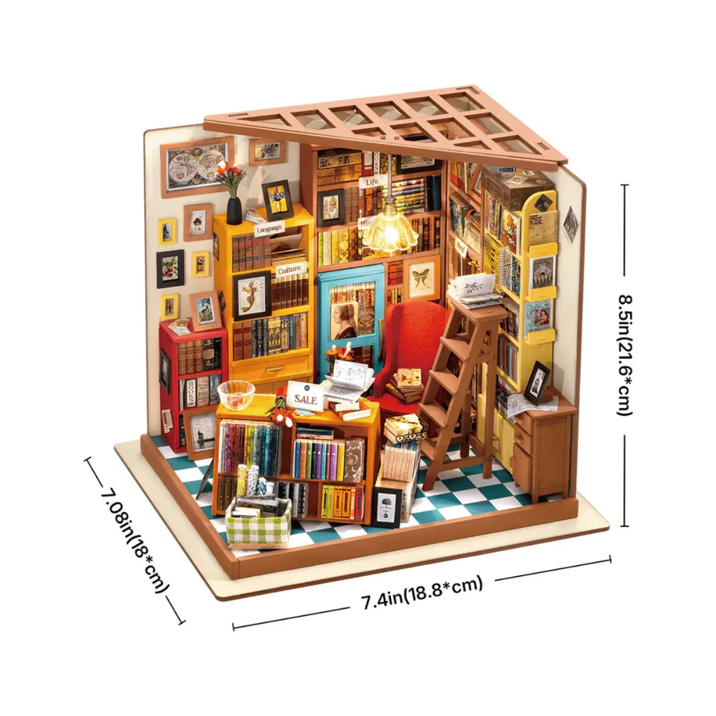 Sam's Study Library DIY Miniature House Kit