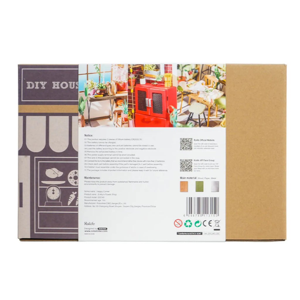 Emily's Flower Shop DIY Miniature House Kit