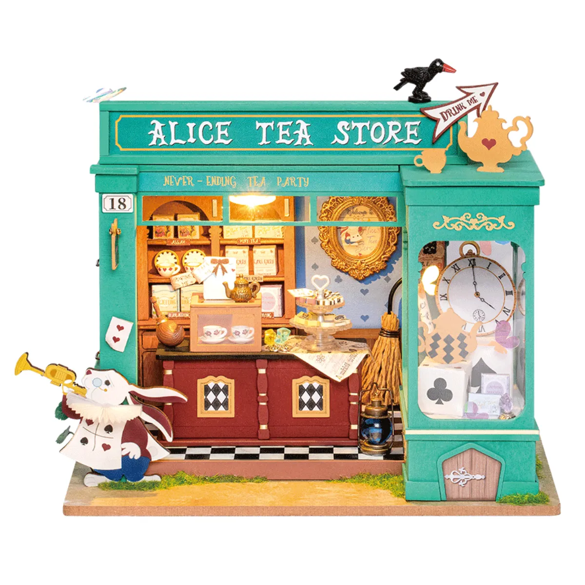 Alice's Tea Store DIY Miniature House Kit