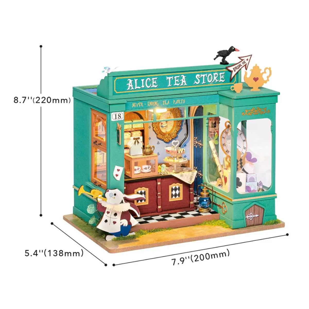 Alice's Tea Store DIY Miniature House Kit