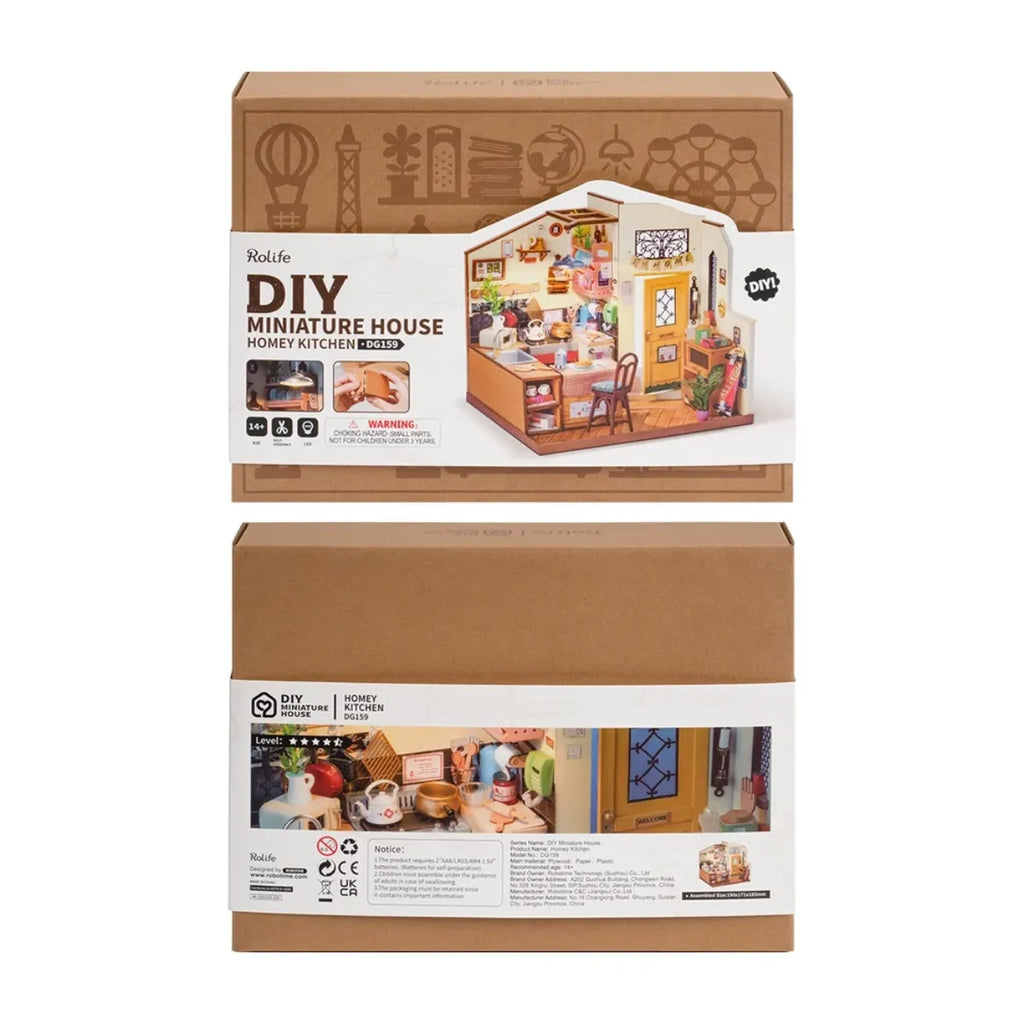 Homey Kitchen DIY Miniature House Kit