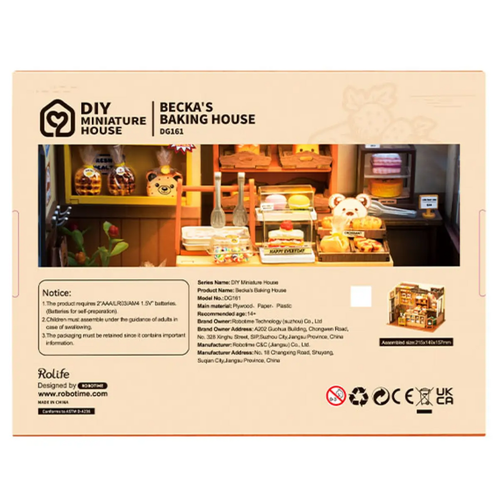 Becka's Baking House DIY Miniature House Kit