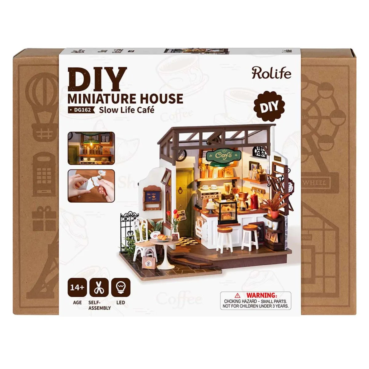 Slow Life Café DIY Miniature House Kit