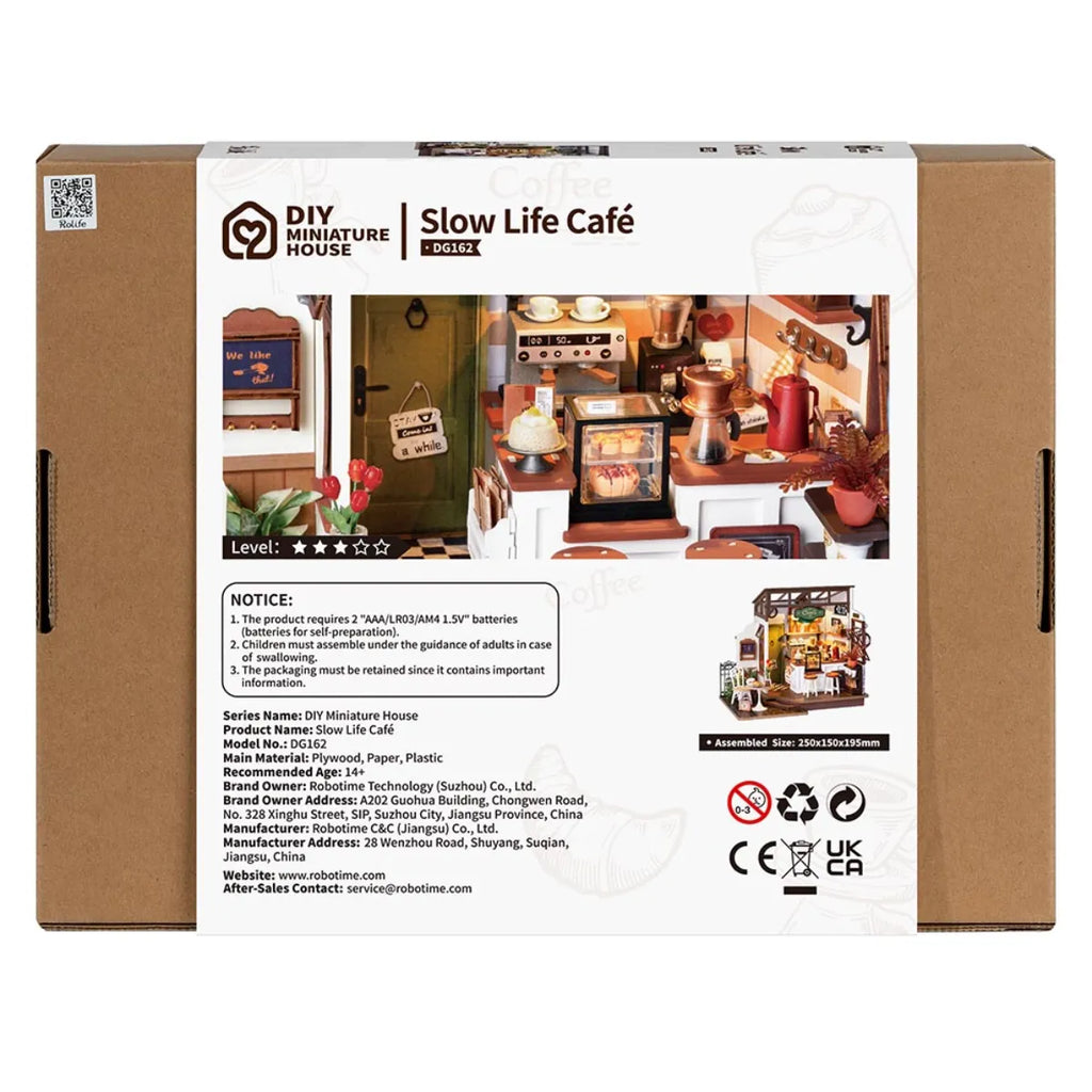 Slow Life Café DIY Miniature House Kit