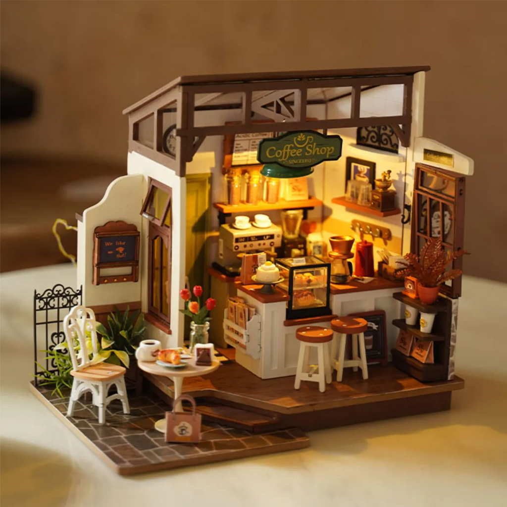 Slow Life Café DIY Miniature House Kit