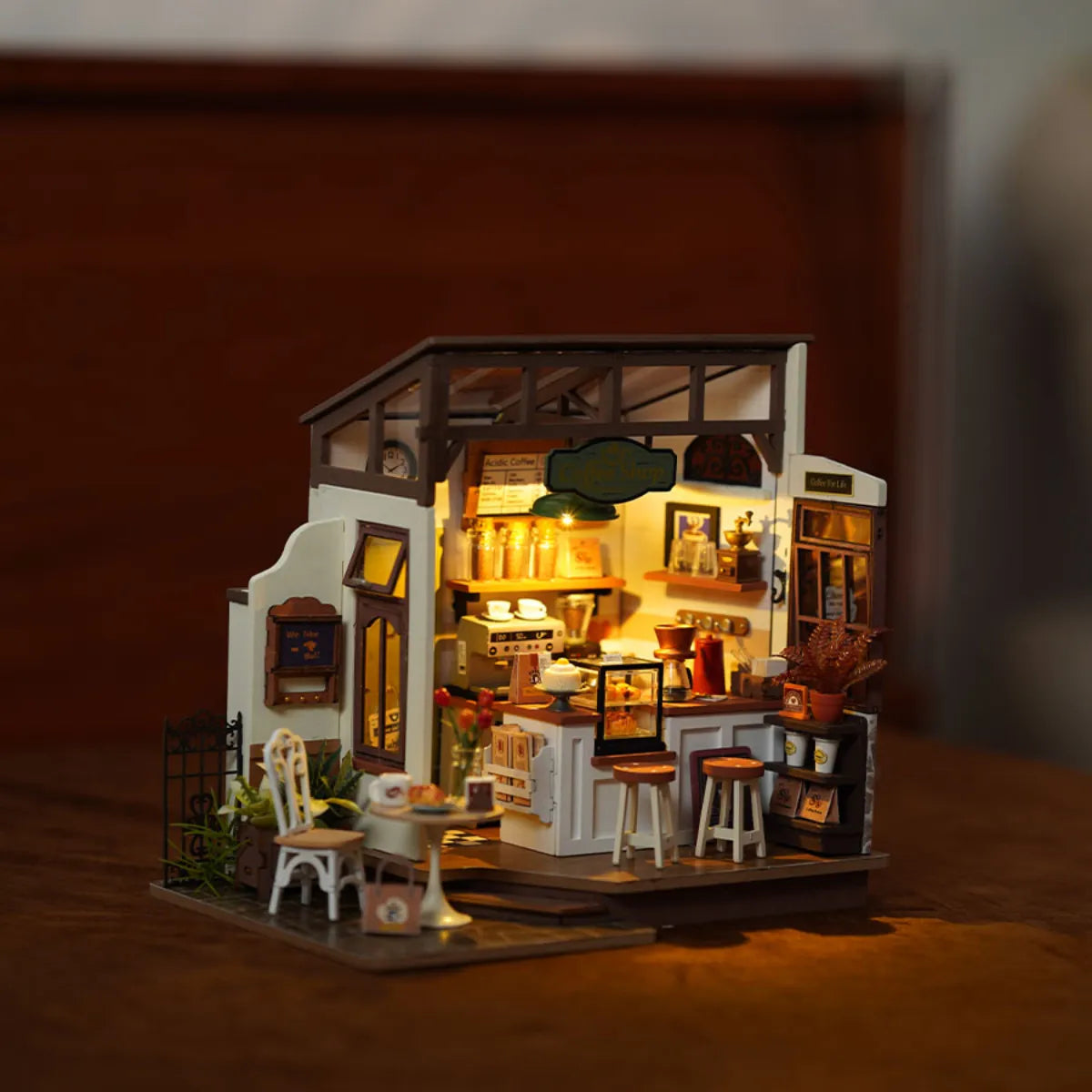 Slow Life Café DIY Miniature House Kit
