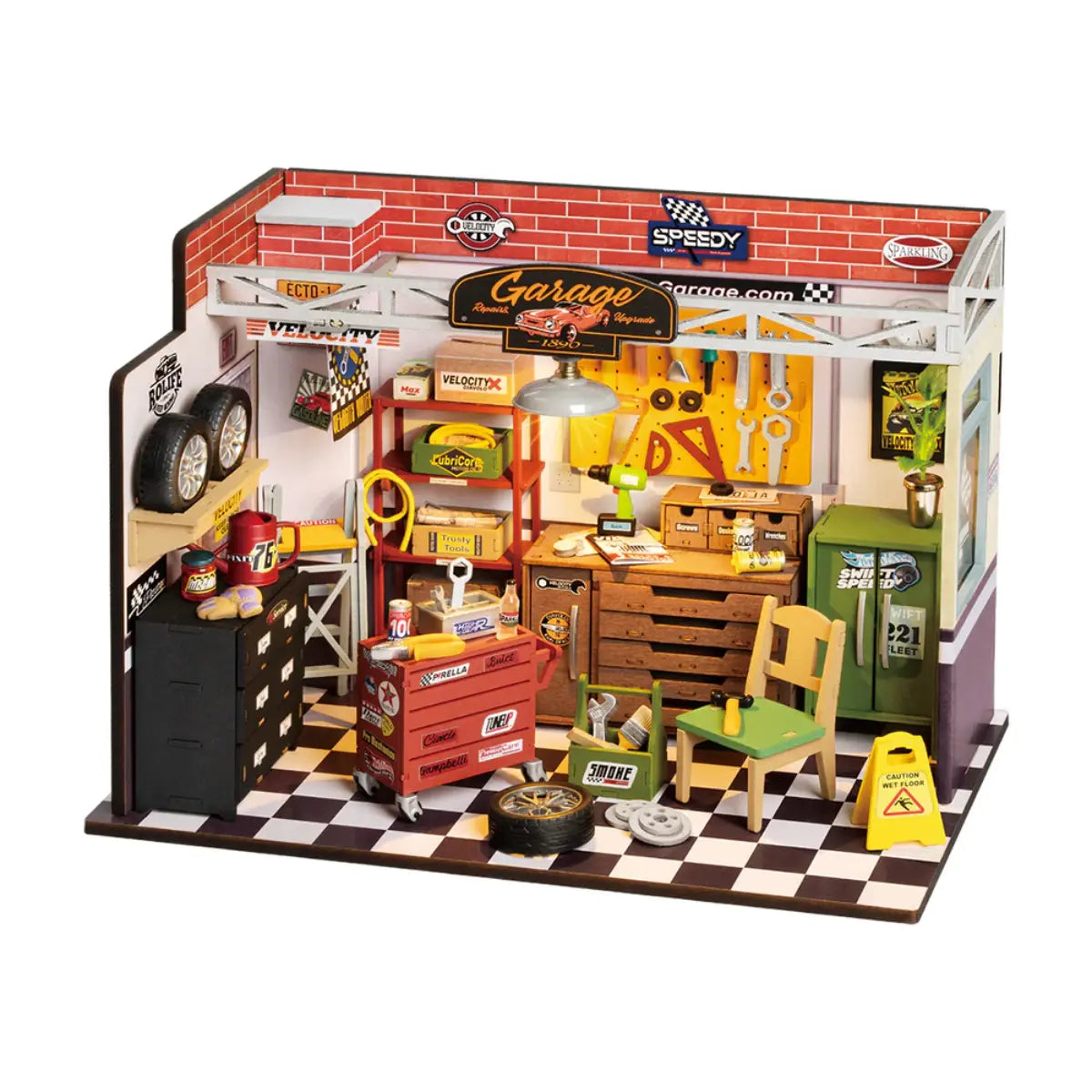 Garage Workshop DIY Miniature House Kit