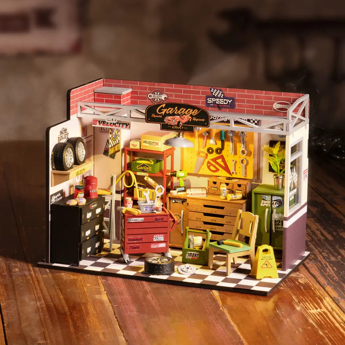 Garage Workshop DIY Miniature House Kit