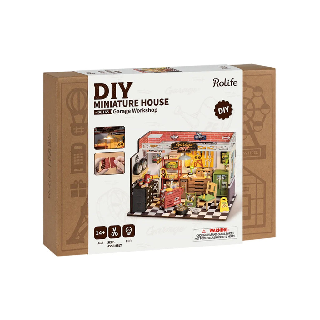 Garage Workshop DIY Miniature House Kit