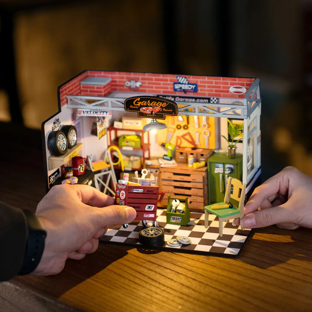 Garage Workshop DIY Miniature House Kit