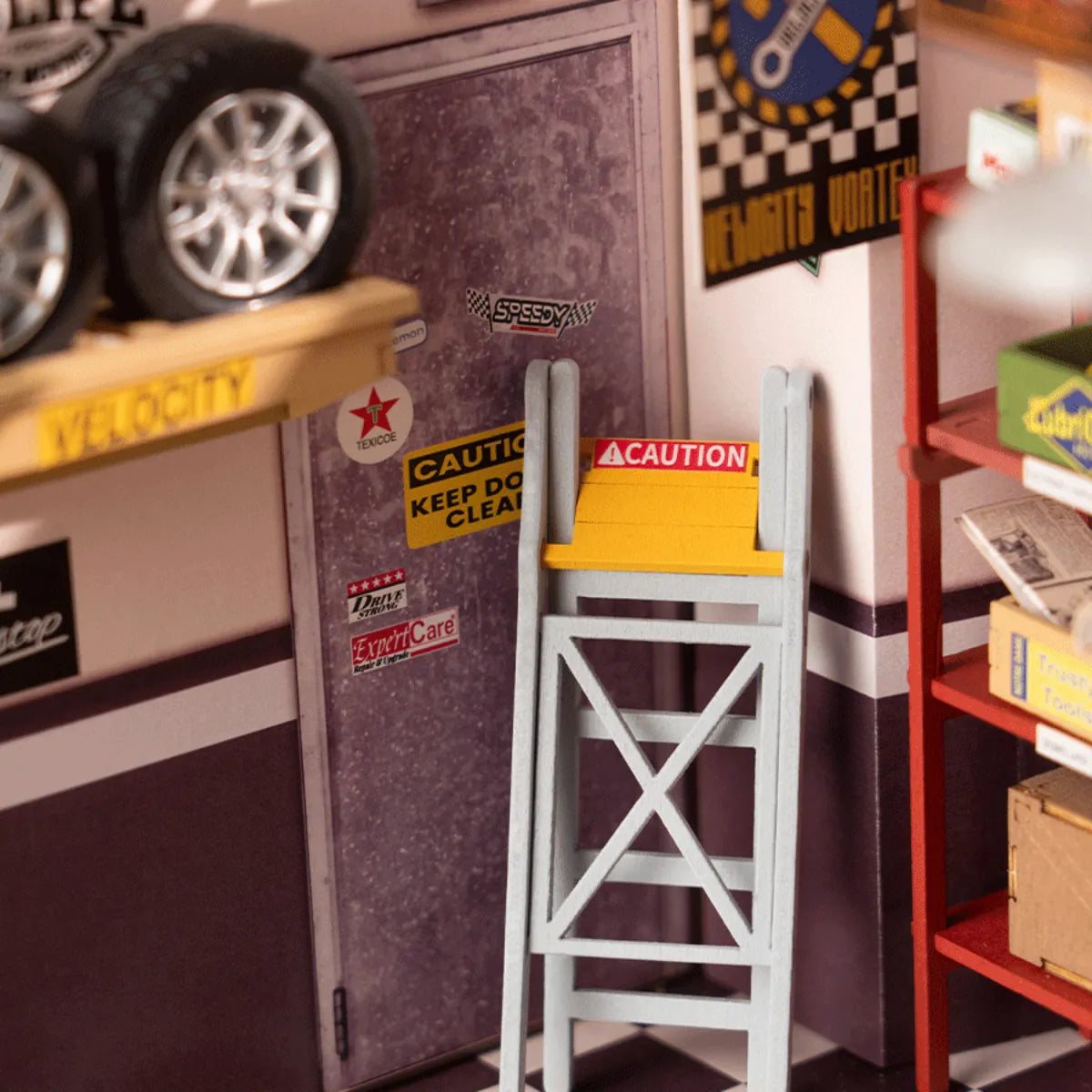 Garage Workshop DIY Miniature House Kit
