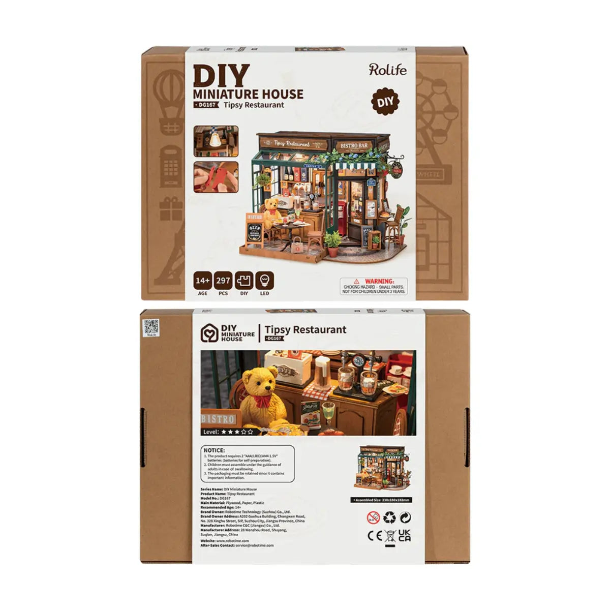 Tipsy Restaurant DIY Miniature House Kit