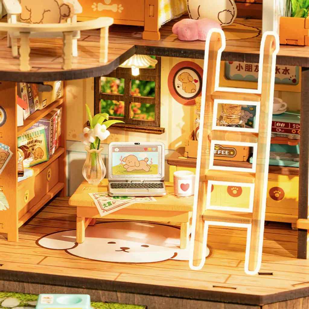 Puppy's Cozy Villa DIY Miniature House Kit