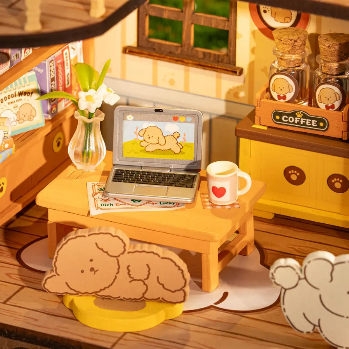 Puppy's Cozy Villa DIY Miniature House Kit