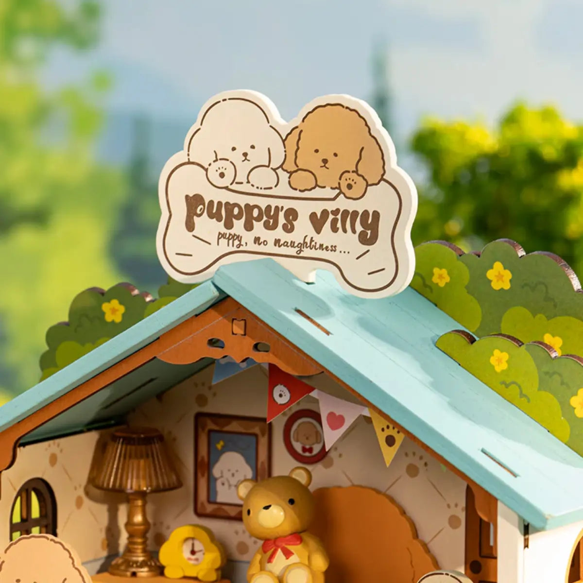 Puppy's Cozy Villa DIY Miniature House Kit