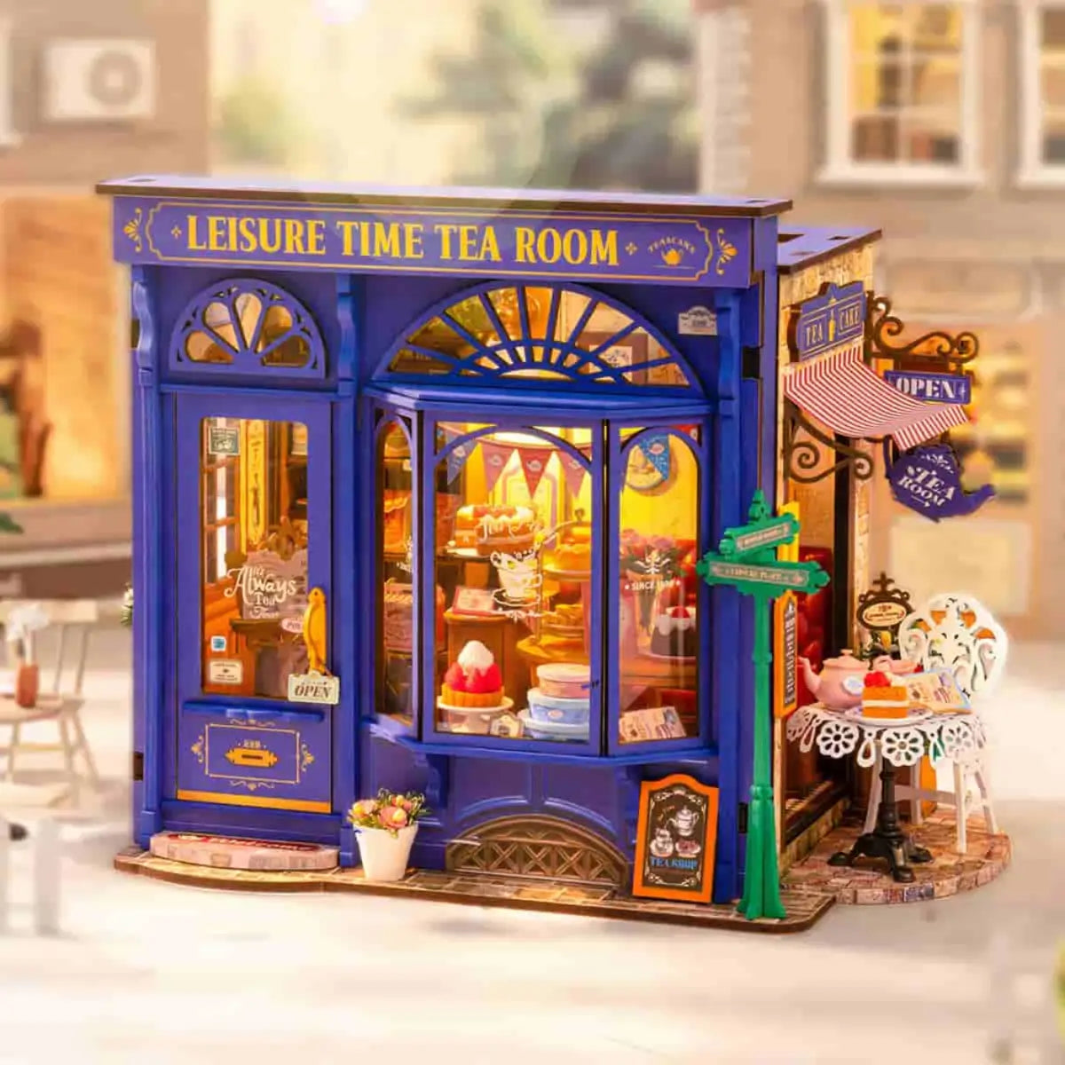 Leisure Time Tea Room DIY Miniature House Kit