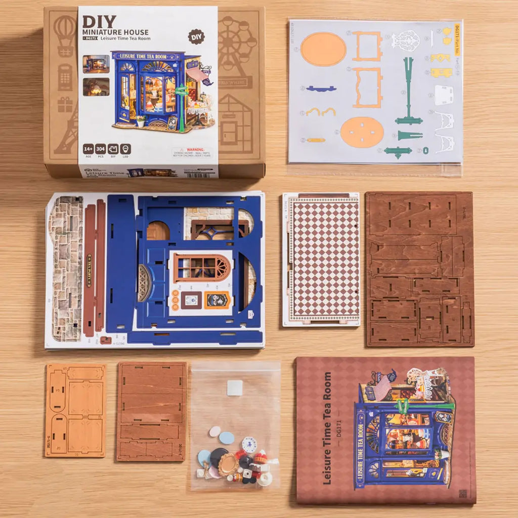 Leisure Time Tea Room DIY Miniature House Kit