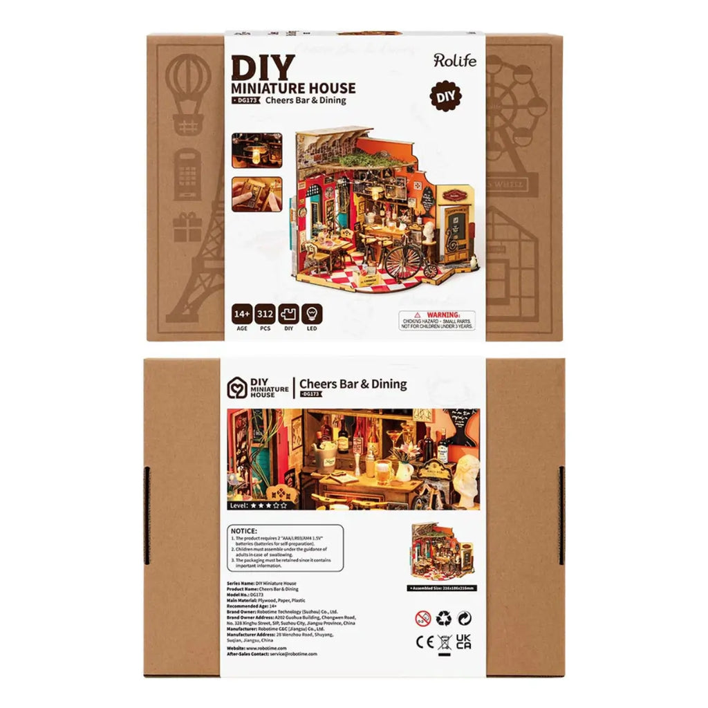 Cheers Bar & Dining DIY Miniature House Kit