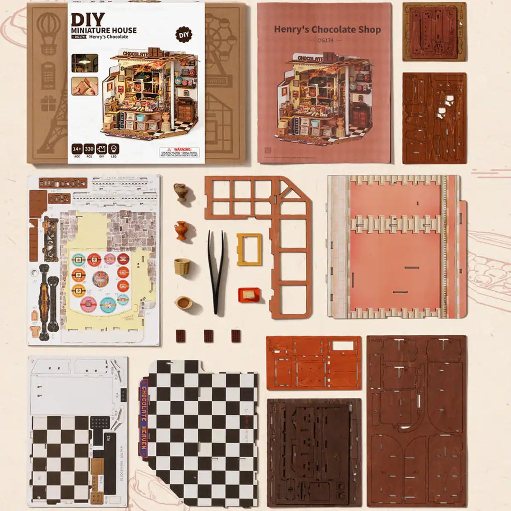 Henry's Chocolate DIY Miniature House Kit